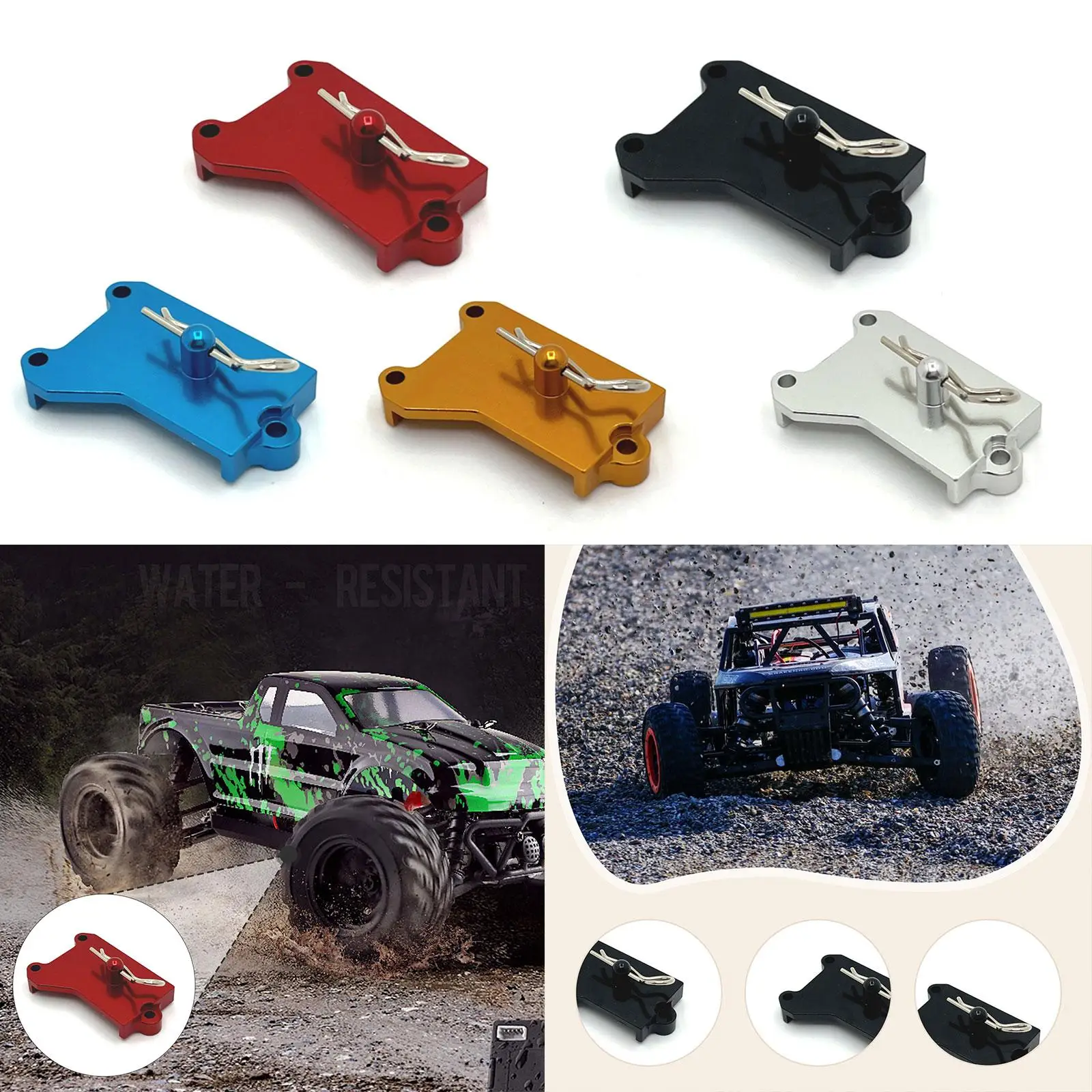 RC Servo Mount Seat Metal Praktische batterijhouder voor 1/16 RC Crawler Truck