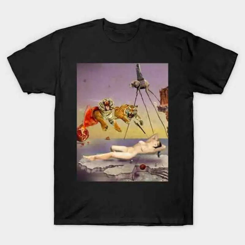 

Painting Dream Caused by the Flight of a Bee Salvador Dali T Shirt S 5XL Fast Sh