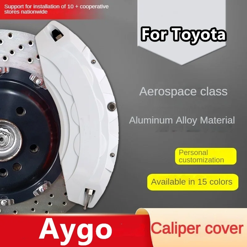 For Toyota Aygo Car Brake Caliper Cover 3D Kit Fit X-Style X-Cite 2019 2018 2017 X-Wave 2015 2014 2013 2009 2015