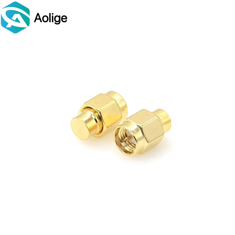 2-20PCS 2W 6GHz 50 ohm SMA Male RF Coaxial Termination Dummy Load Gold Plated Cap Connectors Accessories