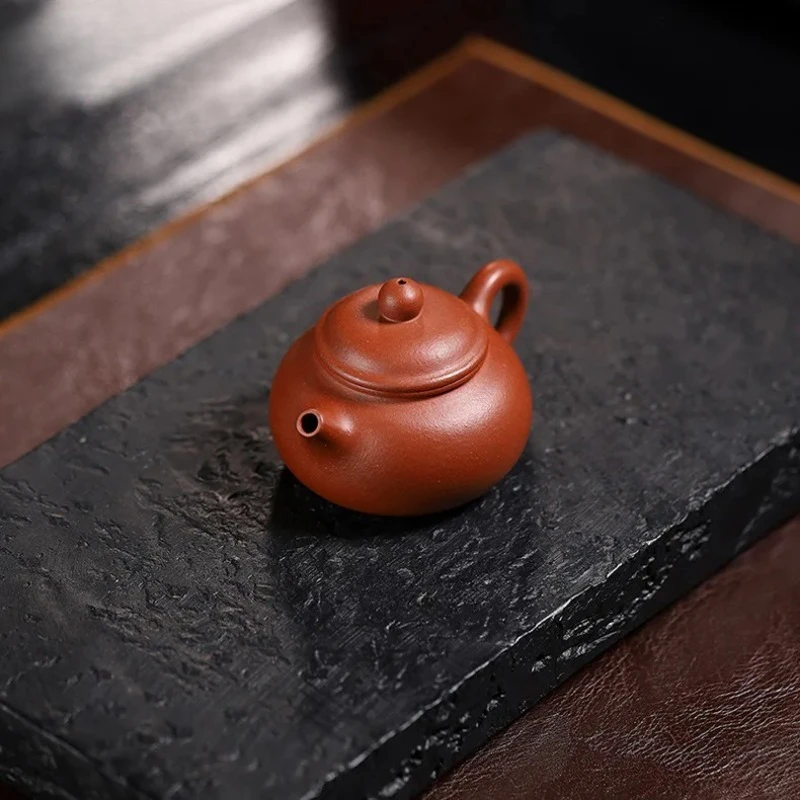 

75ml Small Yixing Purple Clay Teapots Handmade Rongtianpot Pot Raw Ore Dicaoqing Mud Tea Soaking Kettle Chinese Zisha Tea Set