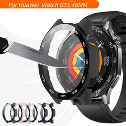 Huawei Watch GT5 46mm Tempered Glass Huawei GT5 Cover Accessories Screen Protector and Hard Case PC Protective Bumper Shell