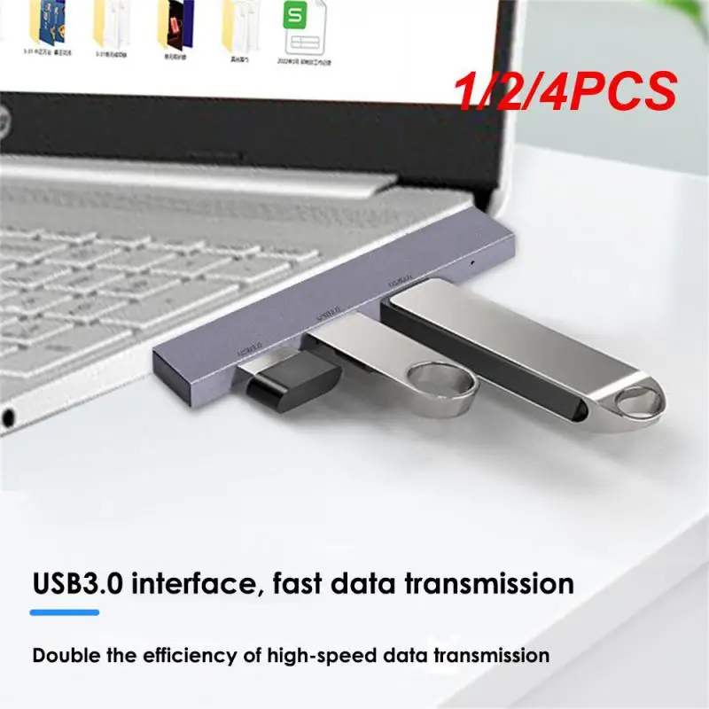 1/2/4PCS 3IN1 Mini USB3.0 Hub Portable Docking Station Plug and Play High Speed  USB Hub for Computer Accessories