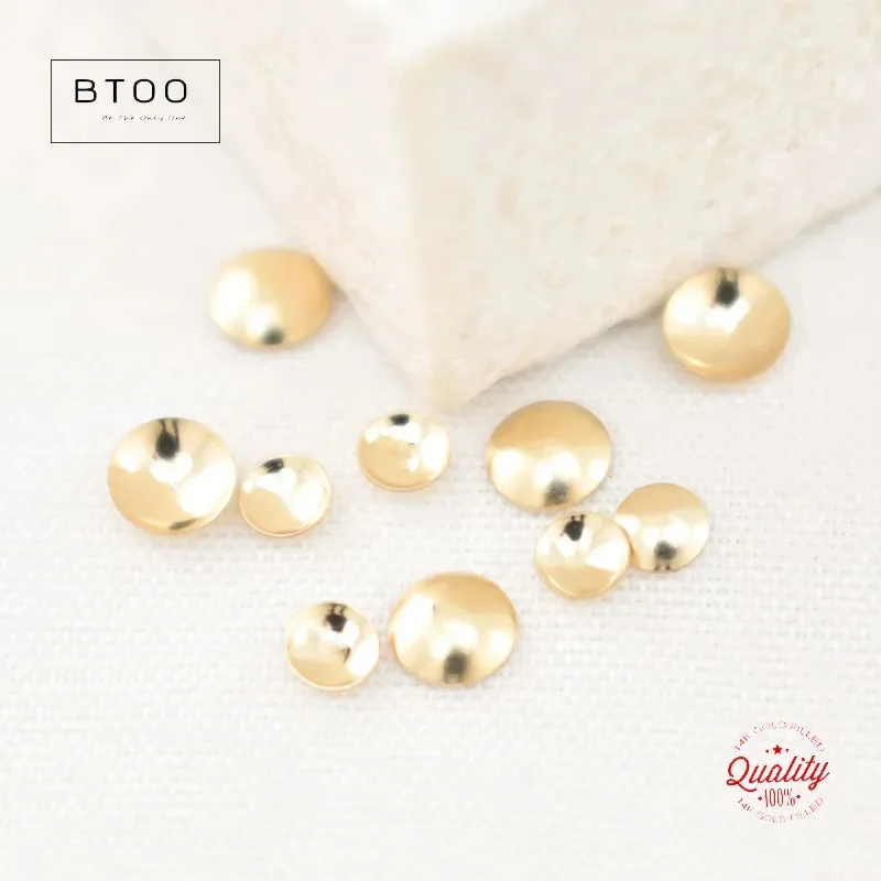14 Karat Gold gefüllte Perlen kappe loch lose Lampe 3mm/4mm/5mm Gold perlen kappe Befunde DIY Zubehör trüben resistenten Schmuck Befunde – Detail 10