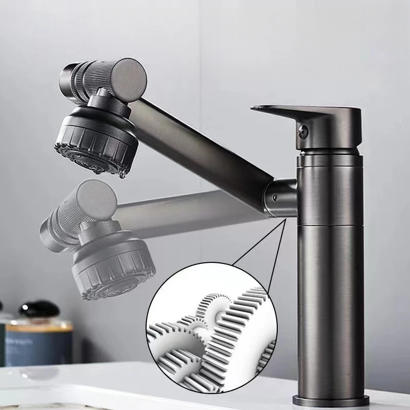 Basin Faucet Modern Bathroom Mixer Tap Black/chrome Wash Basin Faucet Single Handle Hot and Cold Waterfall Faucet image 5