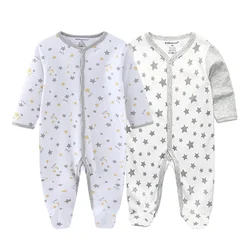 2-Piece Stars Baby Unisex Jumpsuits 100%Cotton Baby Clothing Sets Newborn Onesies Four Seasons Infant Clothes