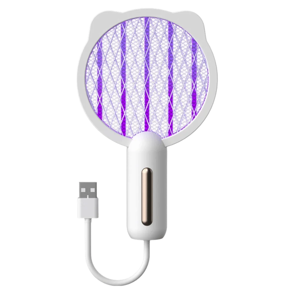 

USB-лампа от комаров, безопасная для детей, портативная конструкция, 2-в-1, УФ-лампа, электрическая мухобойка, портативная ловушка для насекомых, для летних ночей