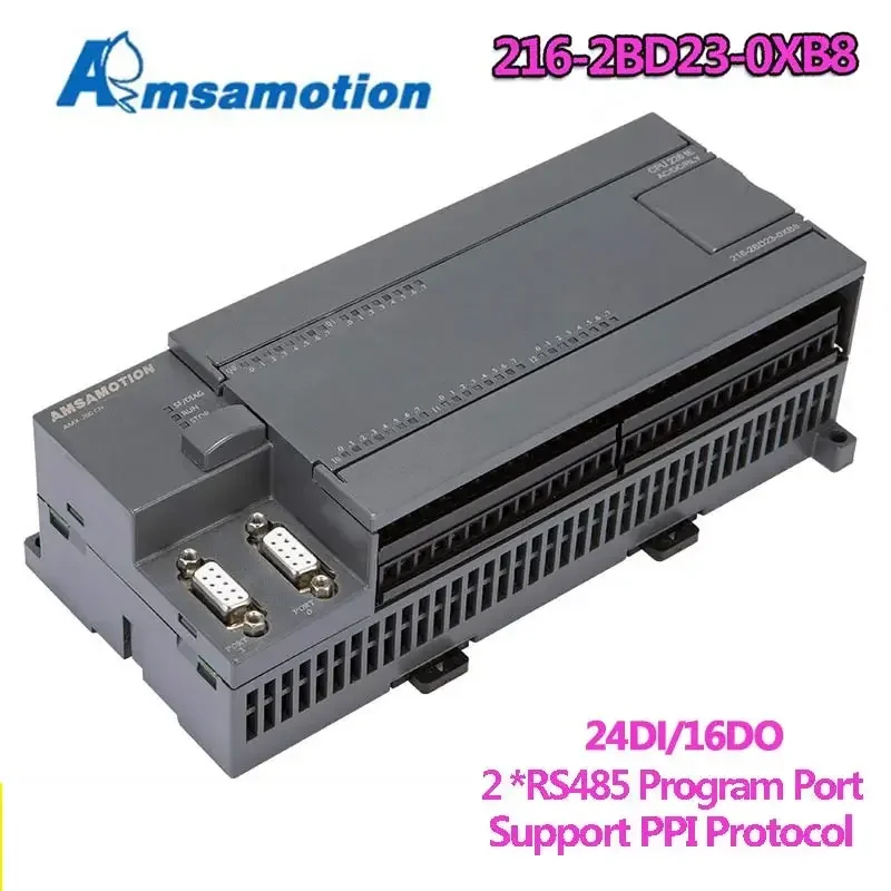 Amsamotion CPU226 6ES7 216-2BD23-0XB8 Relay PLC 24DI/16DO 6ES7 216-2AD23-0XB8 Transistor PLC Replace Siemens S7-200