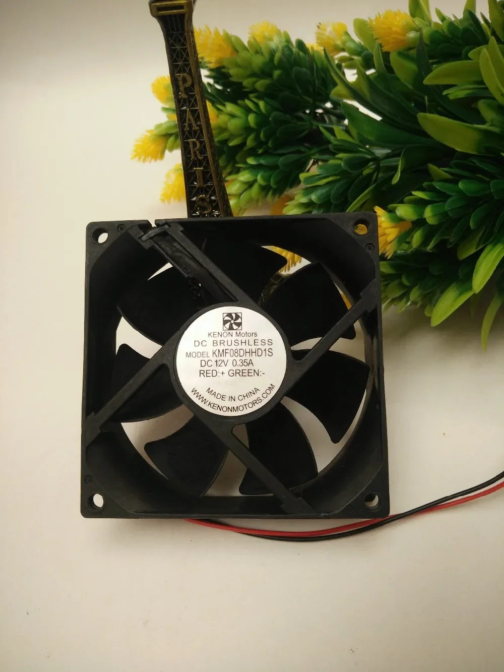 KENON Motors KMF08DHHD1S DC 12V 0.35A 80x80x25mm 2-Wire Server Square Fan