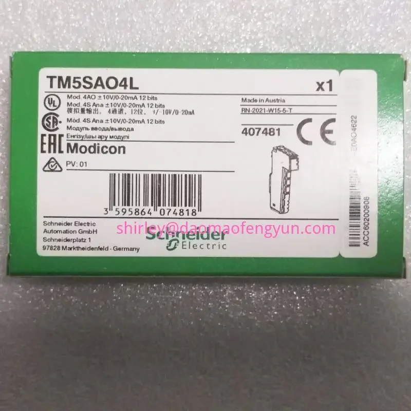 Brand New  TM5SAI4L/PLC analog input module with original and genuine stock warranty of one year