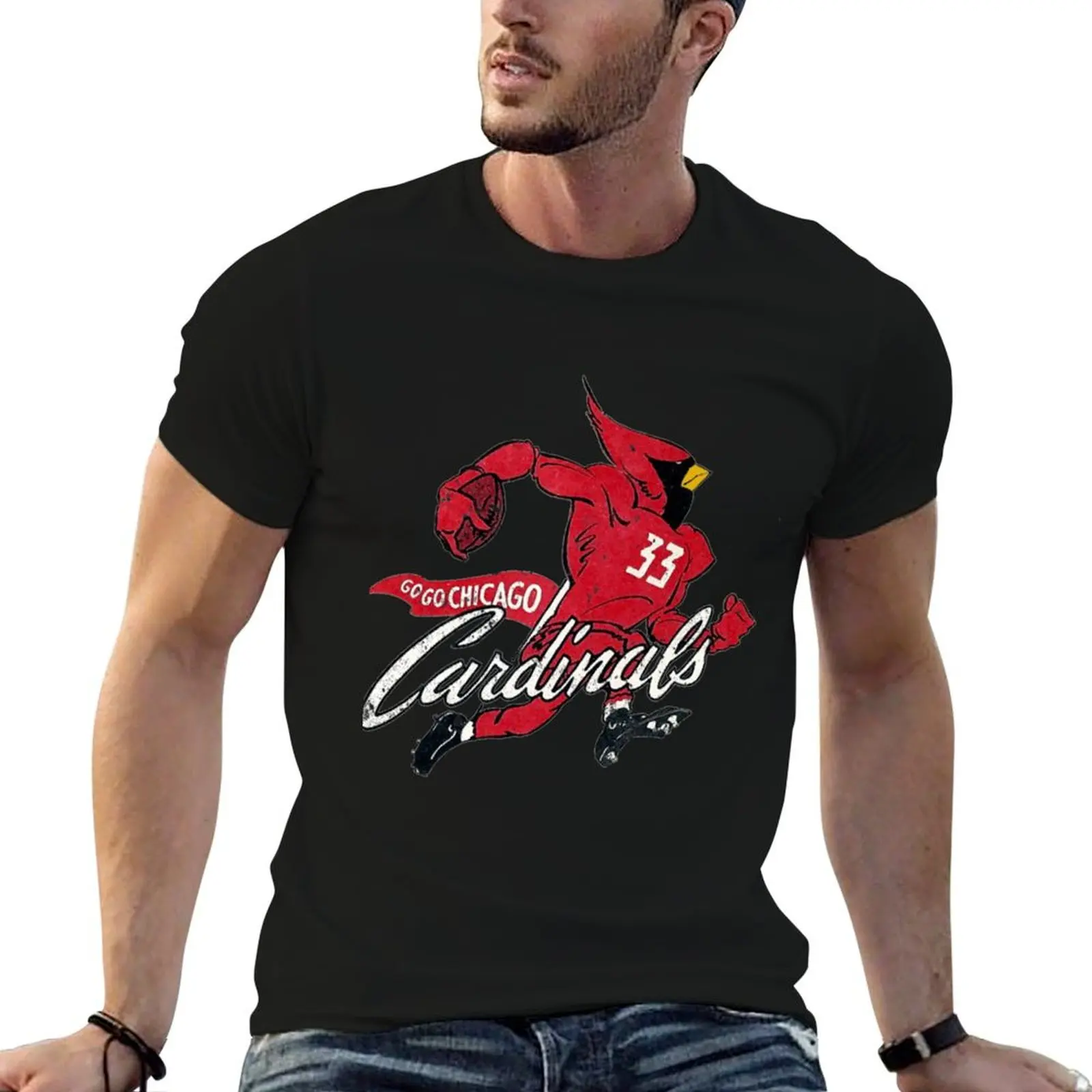 Chicago Cardinals T-Shirt Ultra Soft Breathable Tee Top