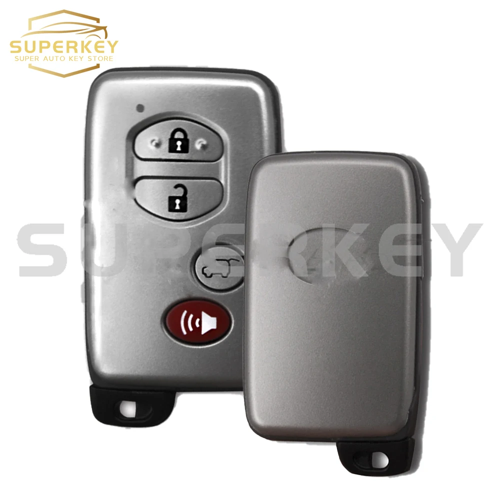 SUPERKEY 4 Buttons 433MHz A433 Board Number ID74-WD04 Chip Sliver Smart Key With KeylessGo Keyless Entry For Toyota