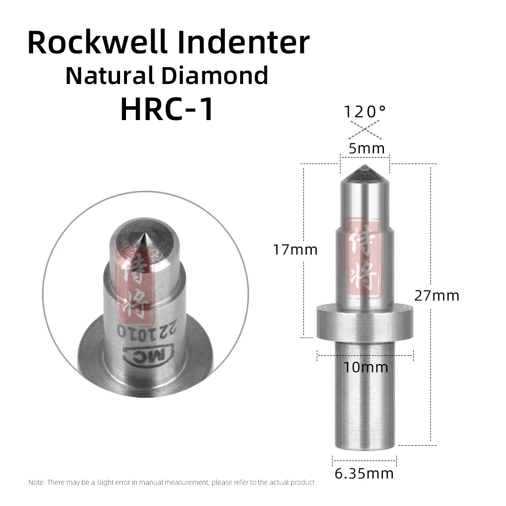 Imagem -02 - Dica de Bola de Aço Diamante Dureza Tester Ferramenta Display Digital Rockwell Vickers Brinell Indenter Acessório para Inspeção
