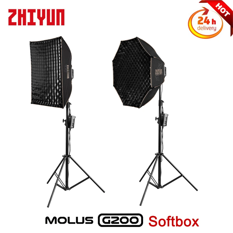 

ZHIYUN 90D / 60X90 Parabolic Softbox Video Light Rectangular Soft Box Bowens Mount for Molus G200 Photography Light Accessories