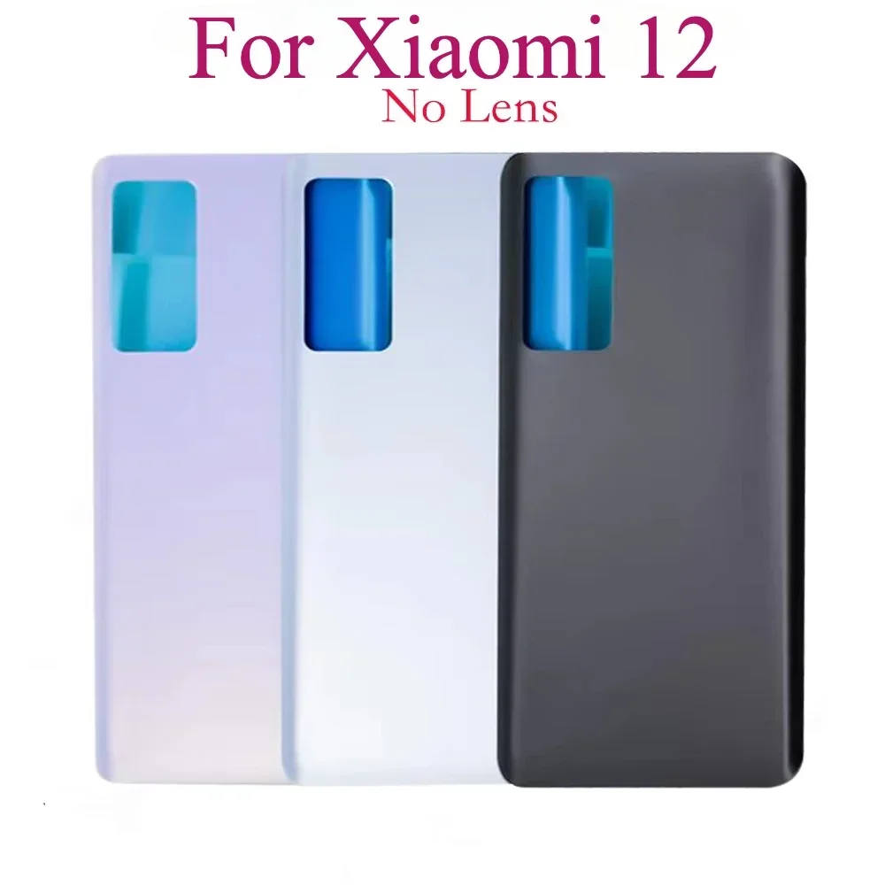 Back Cover Glass For Xiaomi 12 Battery Cover Housing Door Cases For Xiaomi mi12 Back Cover with Camera lens and Sticker image 2