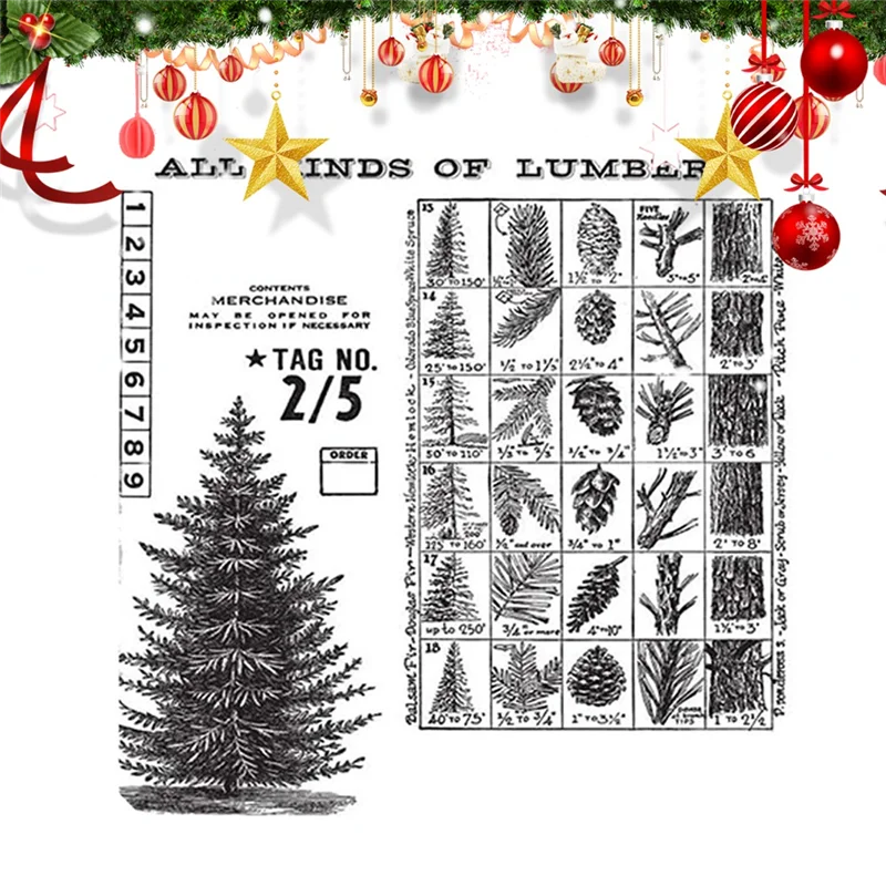 Winter Woodland Cling Stamp Set - ถุงเก็บตาข่ายทนทานคุณภาพสูงใช้งานง่าย