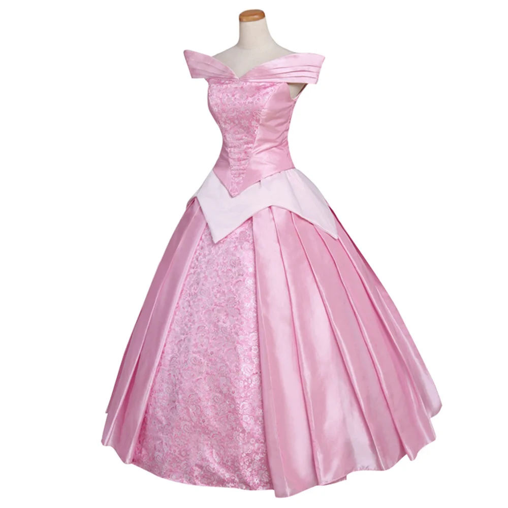 Aurora Cosplay Costume pour femme, robe rose pour adulte, robe de Rhpour fête d'Halloween, sur mesure