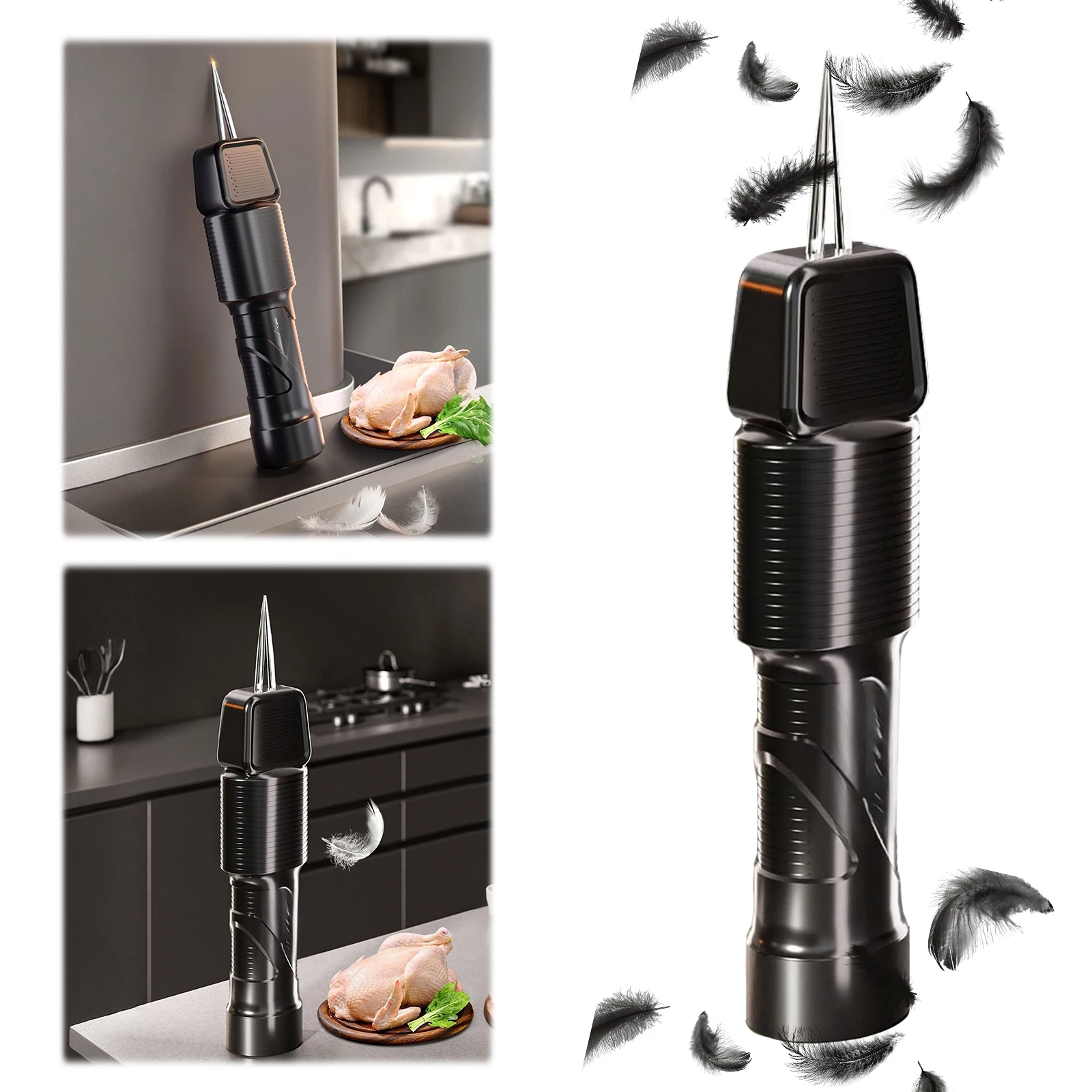 Rechargeable Handheld Chicken Plucker Waterproof Electric Quick Poultry Plucker Machine Electric Poultry Feather Plucking Device