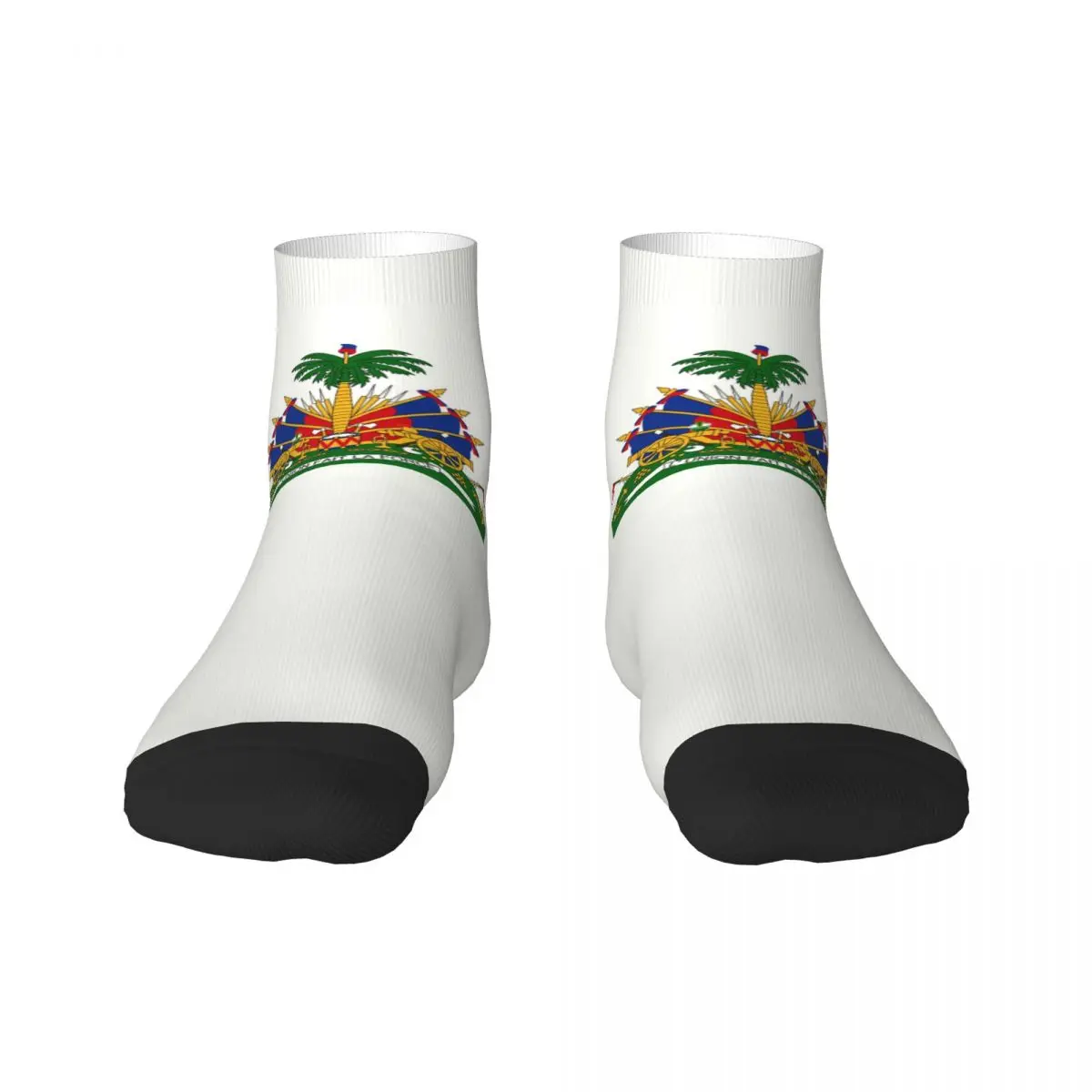 Kawaii Print Haiti Coat Of Arms Socks for Women Men Stretch Summer Autumn Winter Haitian Proud Crew Socks