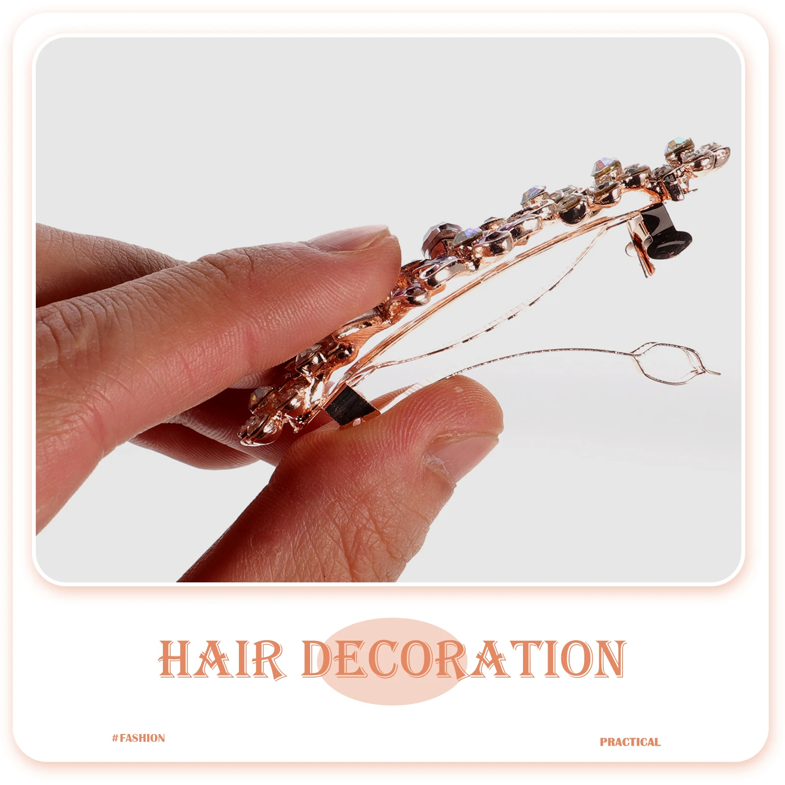 

5pcs Water Drill Hair Clips Set Small Rhinestone Hairpin Decor For Party Holiday Daily Use Cross Clip Bows Bobby Pins All Hair