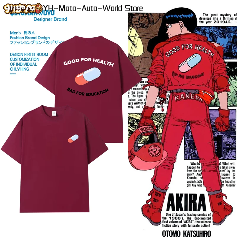 

Anime Punk Graphic Kaneda Shotaro T-Shirt – Japanese Cyber Streetwear Unisex Oversized Tee, Summer Casual Cosplay Aesthetic​​
