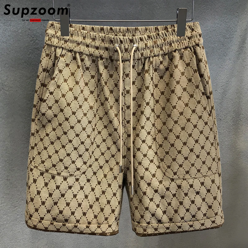 Supzoom 2022 New Arrival Hot Sale Popular Logo Summer Loose Of Male Casual Top Fashion High Street Sense Criss-cross Shorts Men