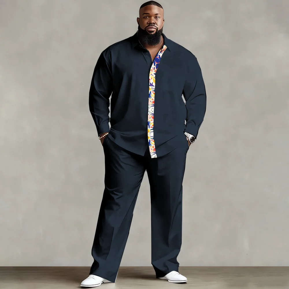 

Комплект мужской рубашки больших размеров S-9xl: этническая подвеска — дышащая ткань, мягкая винтажная этническая графика, устойчивая к морщинам,