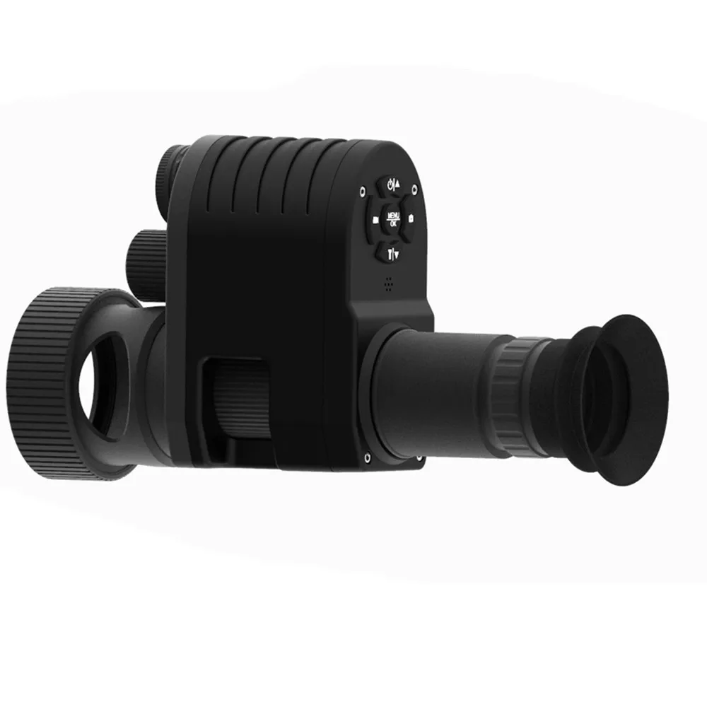 การมองเห็นได้ในเวลากลางคืน1080P HD กล้องล่าสัตว์กลางคืนกล้องวิดีโอแบบพกพาด้านหลังขอบเขตเพิ่มสิ่งที่แนบมาในตัว850nm ไฟฉาย IR