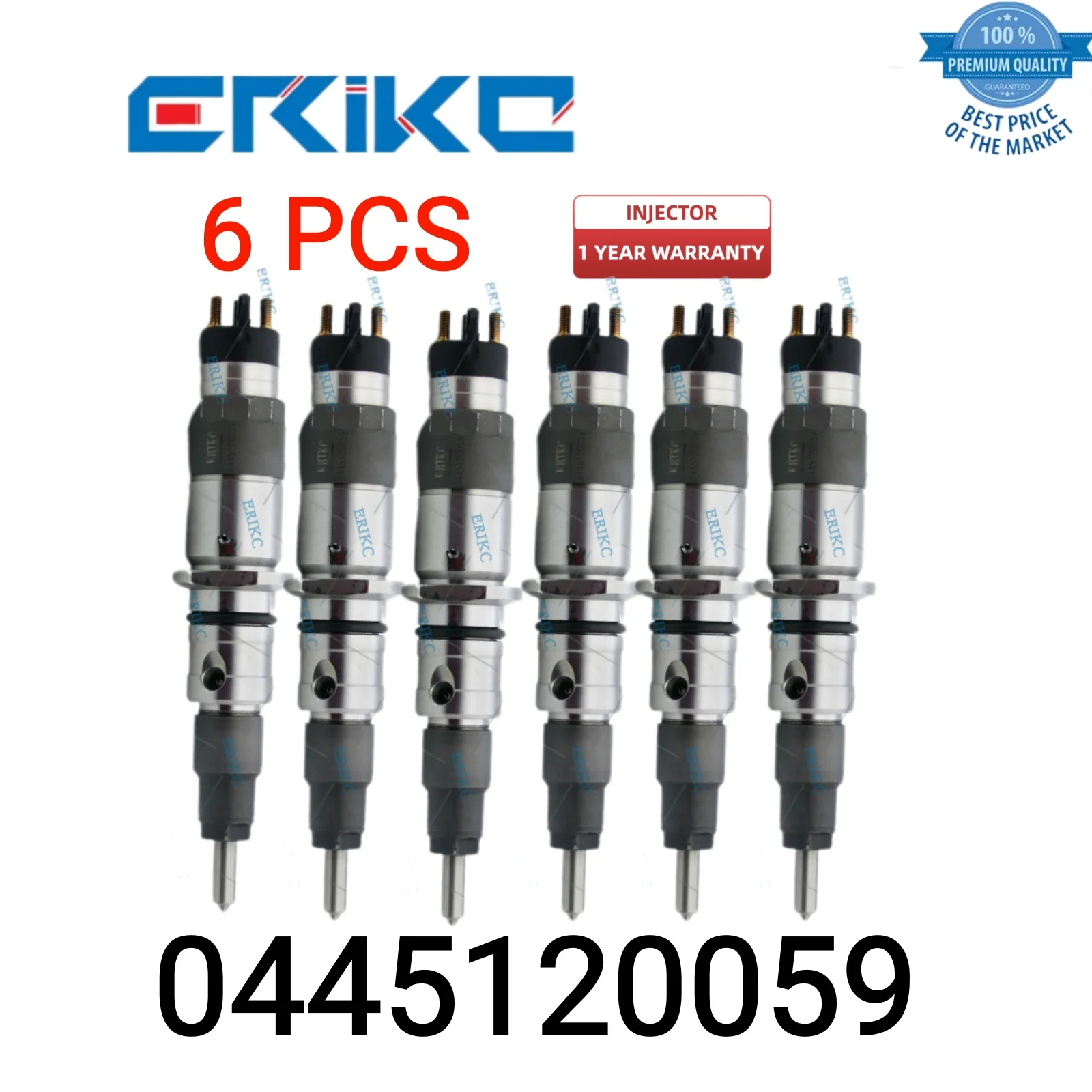 

6 PCS 0445120059 Diesel Big Injectors 0 445 120 059 Auto Injection 0445 120 059 Nozzle Injector fit for Cummins KOMATSU