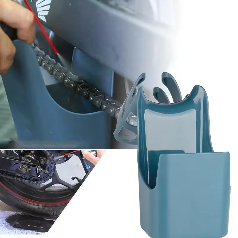 Chain Cleaning Oil Splash-Proof Tool Oil Pollution Box Bicycle Motorcycle Chain Oil Storage Box Cleaner Agent Splash-Proof Tools