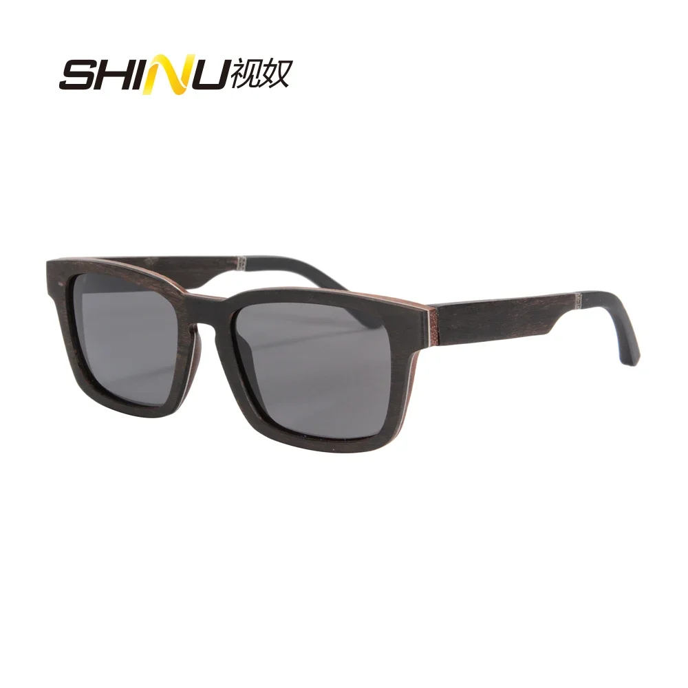 SHINU Men's glasses nature wooden eyewear wood hand made prescription glasses myopia blue light computer glasses customized