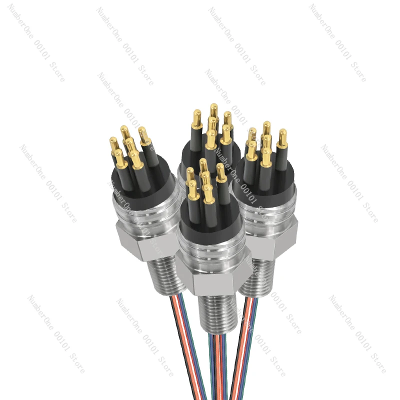 MCIL6F/MCBH6MSS 6 Pins Male Female Marine Waterproof Bulkhead Terminal Connection for Submarine Application