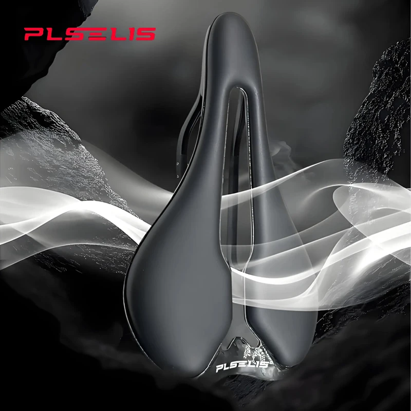 

PLSELIS High - End Bike Saddle: Carbon Fiber, Ultra - Light, Short Nose, Breathable EVA Cushion