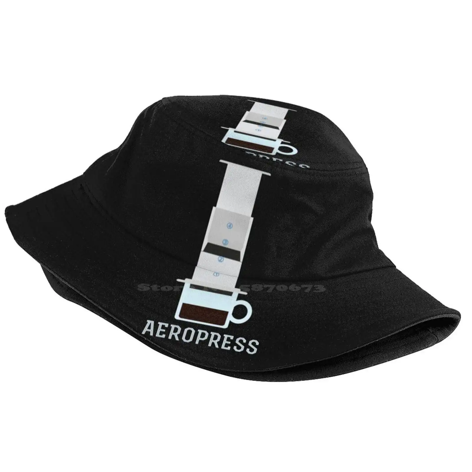 Aeropress Sun Cap Fisherman Hat Bucket Hats Coffee Aeropress Espresso Easy Filter Minimal