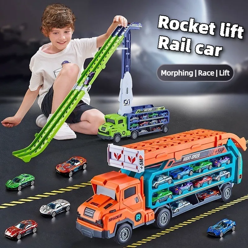 كوستر نوع مضمار السباق سيارة رفع الجمود سباق السيارات مزيج ألعاب أطفال عيد الميلاد الشكر عيد الهالوين السنة الجديدة عيد ميلاد