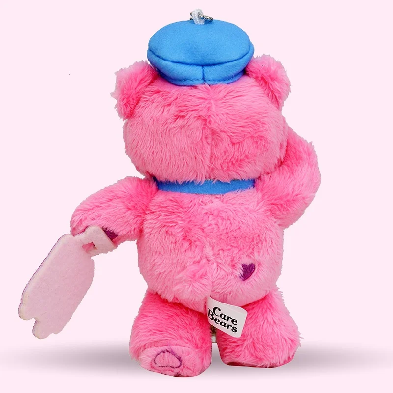 Care Bears Pilot Plush Pendant Cute Cartoon Stuffed Keyrings Girls Bag Bakcpack Cars Plush Keychains Christmas Gift