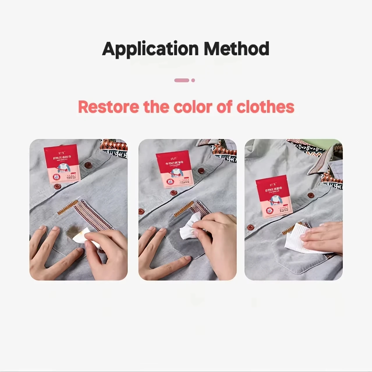 1 Pack/20pcs Emergency Without Washing Independent Packaging for Clothes Shoes Stain Removal Wipes Portable Stain Removal Wipes