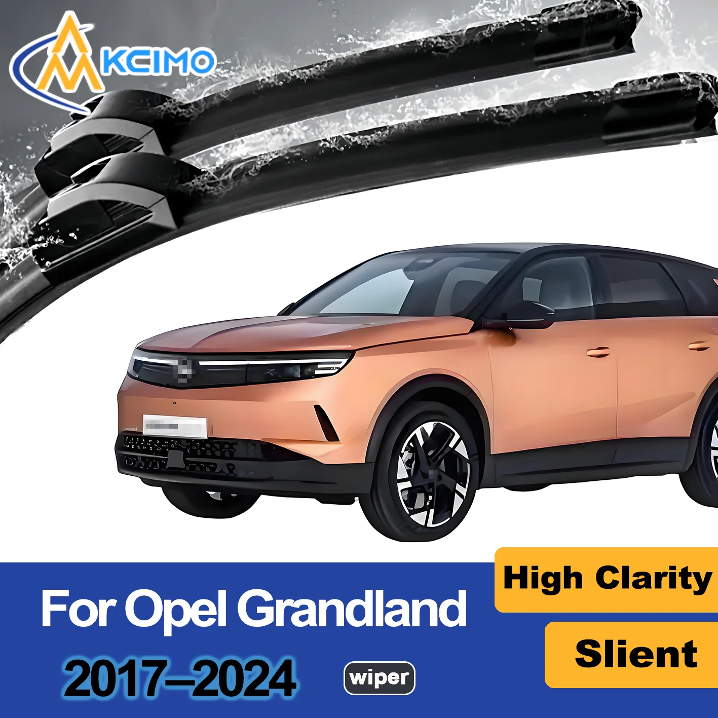 

2PCS New Front Windshield Wiper Blade for Opel Grandland 2017-2024 Front Windshield Auto Wipers Blade Accessories 2024 2023 2022