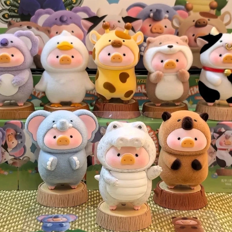 

Genuine LuLu The Piggy Animal Party Series Blind Box Lulu Pig Action Figure Mystery Box Collectible Model Toys Kid Birthday Gift