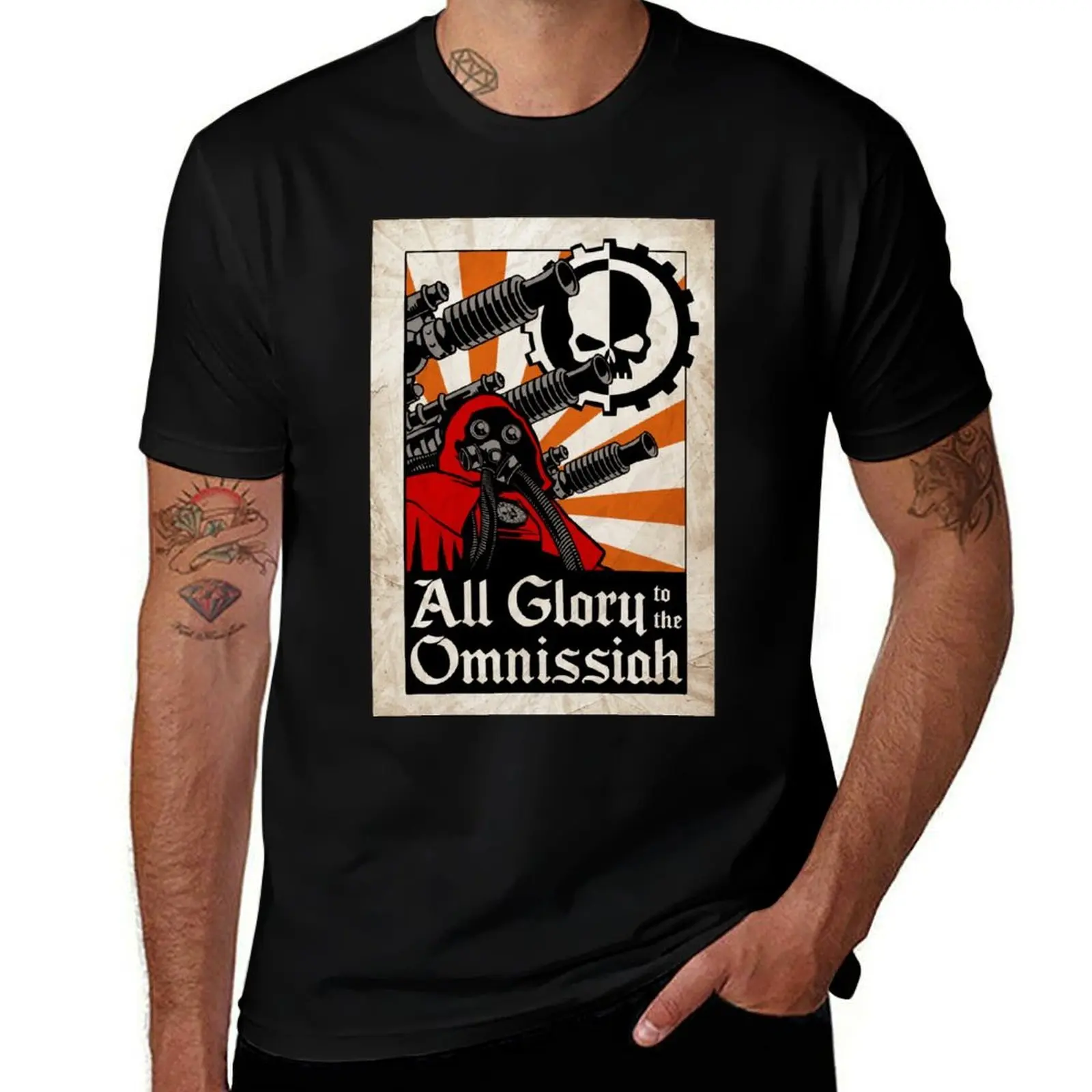 Praise the machine god! T-Shirt Sweat Absorbing Sports Tee Shirt