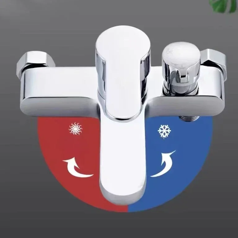 Bathroom Shower Faucet Hot and Cold Water Mixer Tap Household Multifunctional Shower Faucet with Accessory Set