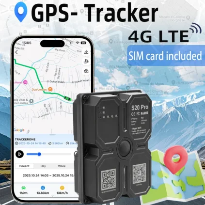4G GPS Tracker Car Tracker Magnet 7500mAh GPS Tracker 4G GPS Locator Waterproof Vehicle  Long Standby Battery Real Time Position