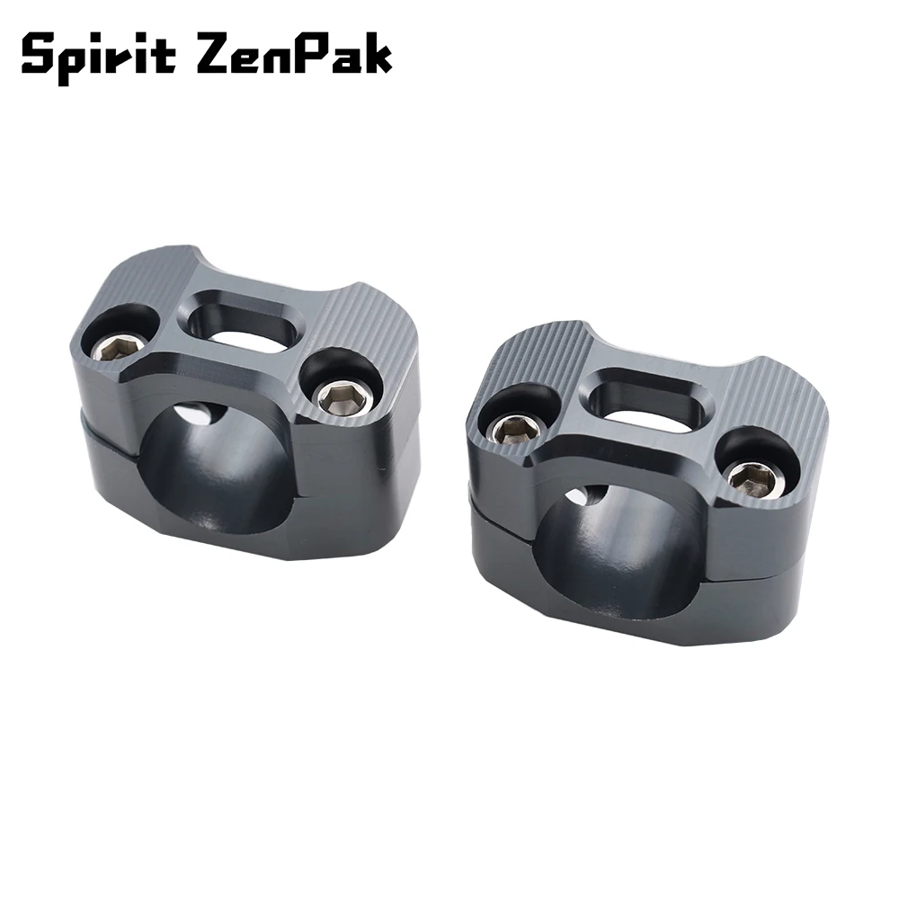 

Fit Universal 22mm/28mm Handlebar Riser Bars Clamp Motorcycle Accessories aluminum Black titanium Heightening Clamp Mount
