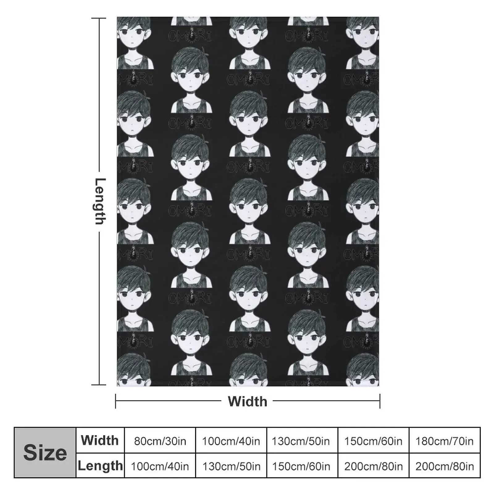 omori merch| Gift T-Shirt Throw Blanket Retros Quilt manga Blankets