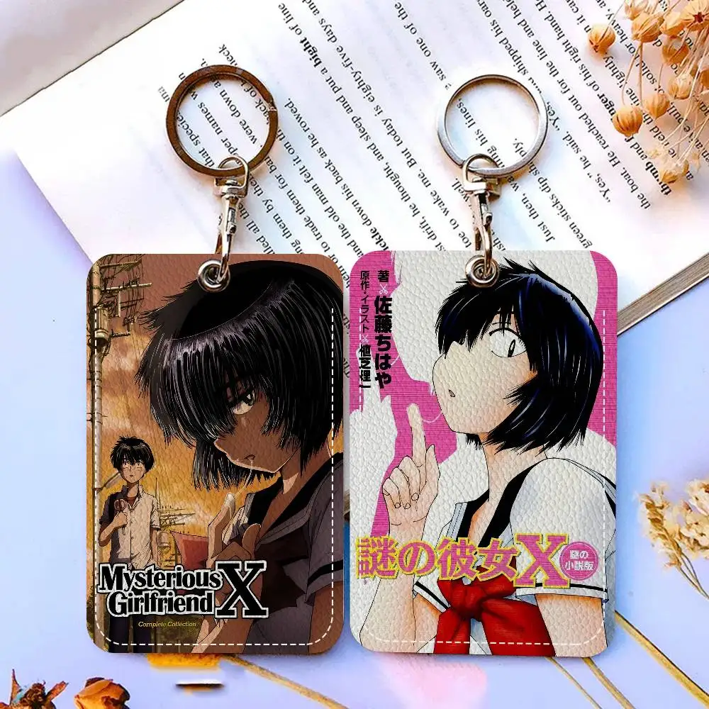 Mysterious Girlfriend X Urabe Mikoto Style PU Access Card Holder With Keychain - Executive Protection For Bank Card,Subway