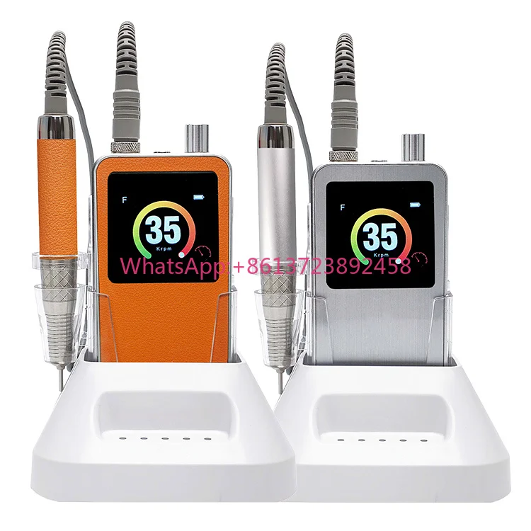 35000rpm Professional Brushless Nail Drill E File Rechargeable Cordless Acrylic Electric Nail Drill Machine