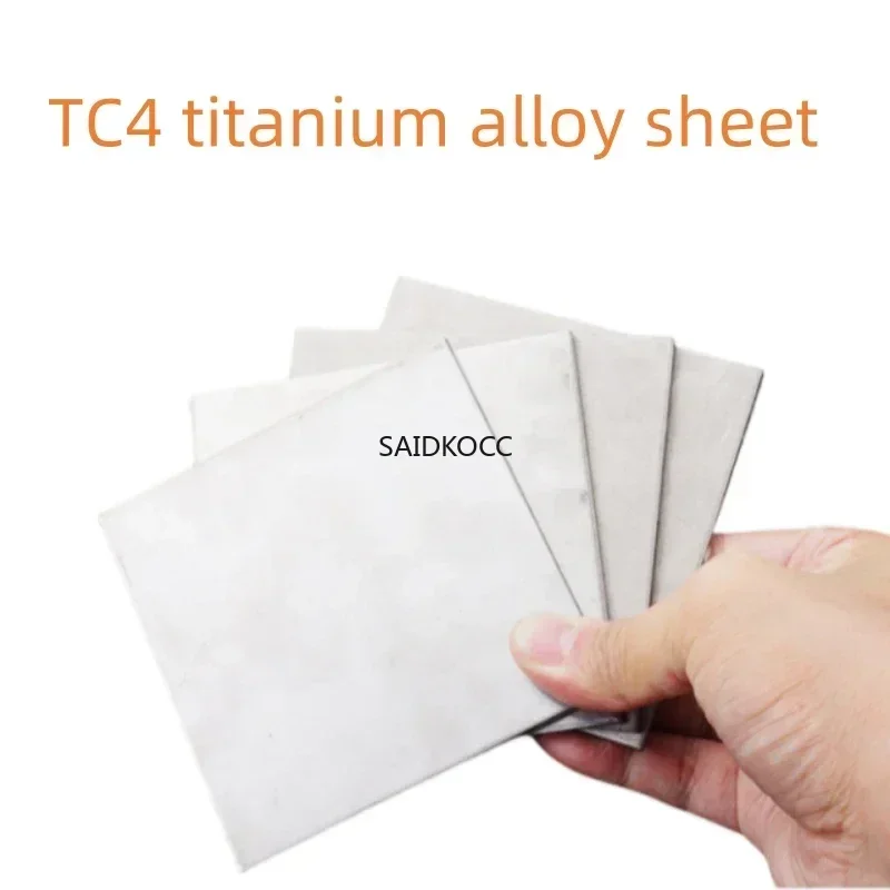 SAIDKOCC Durable TC4 High-Purity Titanium Alloy Plate, 0.5-6mm Thick, for Aerospace Industry