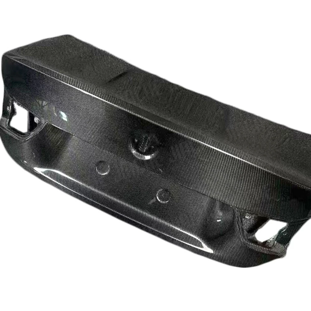 ل BMW 3 سلسلة F30 F80 سيدان 2014 2015 2016 2017 2018 2019 ألياف الكربون الحقيقية الغطاء الخلفي الجذع Decklid غطاء تعديل السيارة #3