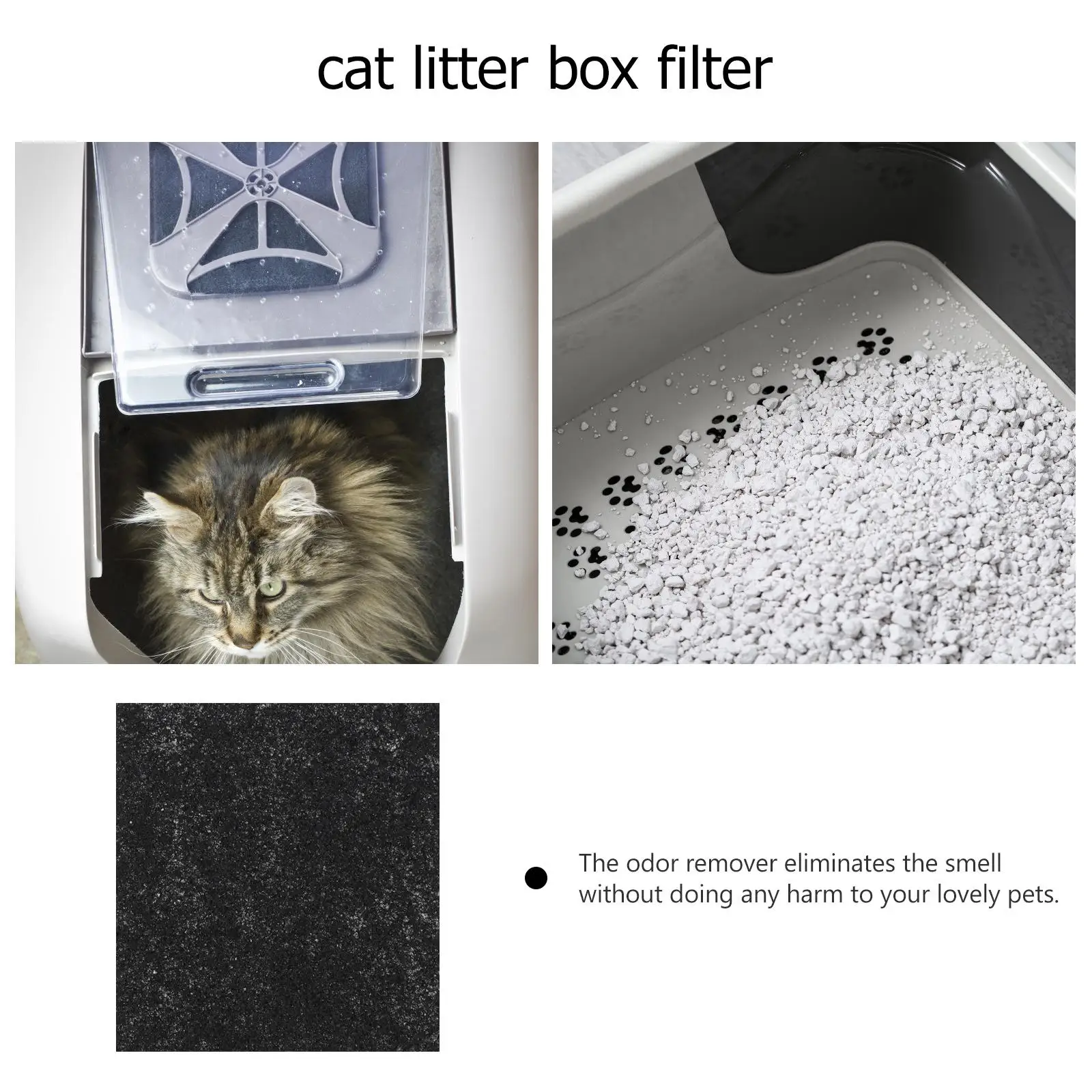 24 Pcs Cat Deodorant Tablets Active Charcoal Filter Garbage Can Car Trash Filters Litter Pad Freshener