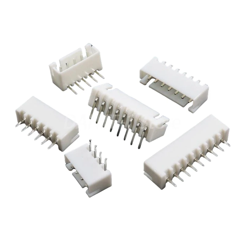 xh2.54mm connector connector 2p3p4p Straight pin base Bent pin base White terminal 5p/6p/8p/10p/12p